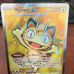 Meowth EX 107/088 POR Rare Holo Basic 170 HP Pokemon TCG EN Card - Image 2