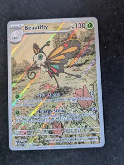 Pokemon Beautifly 219/217 Stage 2 Holo Card English Nintendo TCG - Image 1