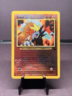Pokemon TCG Entei Wizards Black Star Promos 34 Reverse Holo Rare Promo WOTC VTG - Image 1