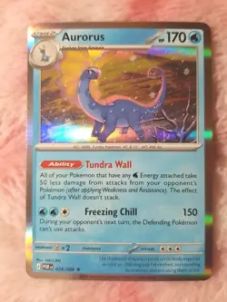 Pokemon Aurorus 024/088 ME03: Perfect Order Rare Holo Card TCG - Image 1