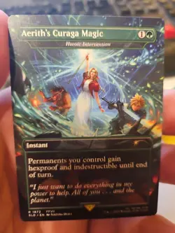 Aerith's Curaga Magic - Heroic Intervention #1872 NM Secret Lair Drop Magic MTG - Image 1
