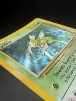 Scyther 10/64 Jungle Holographic Holo Rare Vintage Holo Rare Pokemon Card LP+ - Image 3