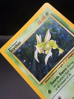 Scyther 10/64 Jungle Holographic Holo Rare Vintage Holo Rare Pokemon Card LP+ - Image 5