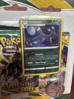 Sword & Shield Evolving Skies 3 Pack Blister + Umbreon Promo Card Pokemon TCG - Image 4