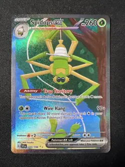 Pokemon Card Spidops ex 243/198 Scarlet & Violet Special Illustration Rare NM - Image 1