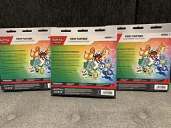Pokemon First Partner Series 1 Illustration 3 Box Lot w/ 3 Promo Cards - Image 2