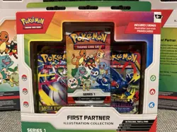 Pokemon First Partner Series 1 Illustration 3 Box Lot w/ 3 Promo Cards - Image 4