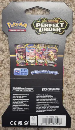 Pokemon Mega Evolution Perfect Order Box - Factory Sealed (24pks) Blister Pks - Image 2
