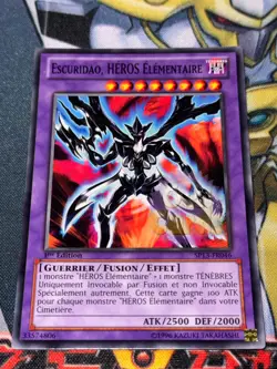 CARTE Yu Gi Oh ESCURIDAO, HEROS ELEMENTAIRE SP13-FR046 1ere edition - Image 1