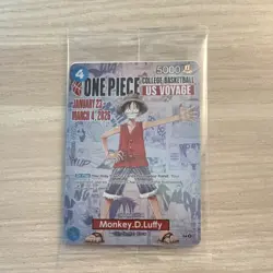 Bandai Namco One Piece CCG Monkey D. Luffy US Voyage Promo Card P-055 - Image 1