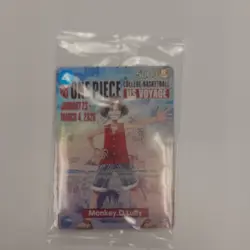 One Piece CCG Promo Foil Monkey.D.Luffy US Voyage 5000 Card - Image 1