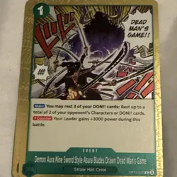 One Piece Card Game OP12 Demon Aura Nine Sword Style Asura Event Lot 5 Cards - Image 2