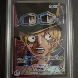 2023 ONE PIECE JAPANESE SABO ALTERNATE ART OP05-001 PSA 10 GEM MINT - Image 3