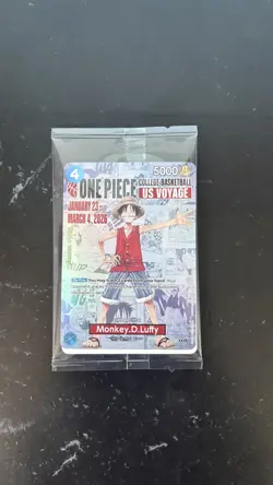 Sealed One Piece Monkey. D. Luffy US Voyage College Basketball Promo - Image 1