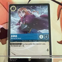 Anna - Braving the Storm Disney Lorcana Promo Card - Disney Parks Promo - Image 1