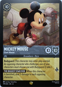 Mickey Mouse Giant Mouse 199 - Reign of Jafar - Legendary - Disney Lorcana - NM - Image 1