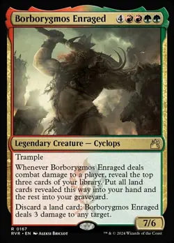 Mint/Near-Mint, English - 4 x MTG Borborygmos Enraged - Foil Ravnica Remastered - Image 1