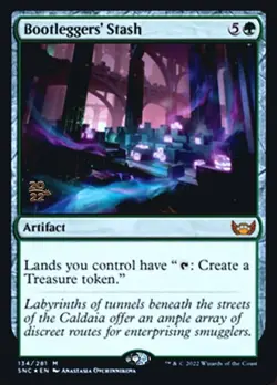 Mint/Near-Mint, English - 1 x MTG Bootleggers' Stash - Prerelease Foil Promotion - Image 1