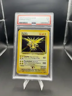 Pokemon TCG Zapdos Holo Rare 16/102 Base Set Unlimited Vintage 1999 WOTC - Image 1