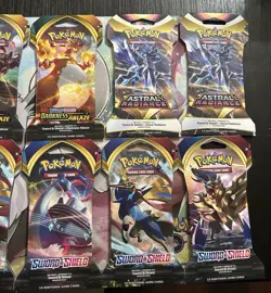 x20 Pokemon Sword and Shield Sleeved Booster Pack Lot - Image 5