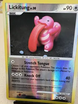 Pokemon/Nintendo Lickitung 80/127 Platinum Holo 90 HP Basic English - Image 1