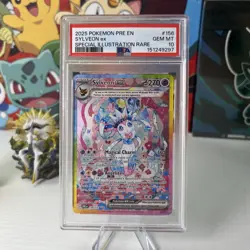 Pokemon 2025 Sylveon ex 156/131 SIR Prismatic Evolutions GEM MINT PSA 10 - Image 1