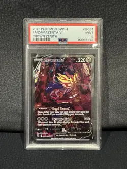 2023 Pokemon SWSH Zamazenta V Crown Zenith PSA 9 - Image 1