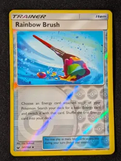 Rainbow Brush 141/168 - SM Celestial Storm Reverse Holo LP Pokemon TCG - Image 1