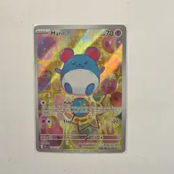 Pokemon Marill 232/217 ASC Full Art Holo 70 HP Basic Pokemon TCG Nintendo - Image 1