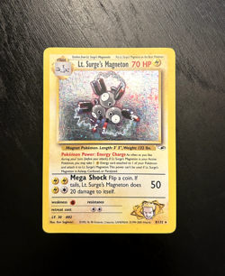 Lt. Surge's Magneton 8/132 Holo Rare - Gym Heroes Unlimited 2000 WOTC HP - Image 2