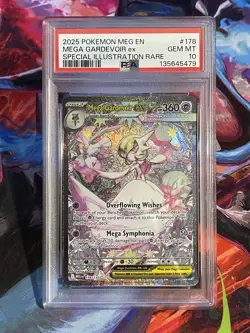 2025 POKEMON MEGA EVOLUTION SPECIAL ILLUSTRATION RARE MEGA GARDEVOIR EX PSA 10 - Image 1