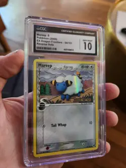 (POP 10) CGC 10 GEM MINT Mareep 54/101 Reverse Holo Dragon Frontiers Pokemon - Image 1