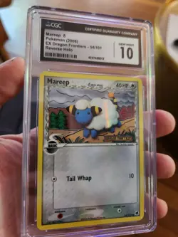 (POP 10) CGC 10 GEM MINT Mareep 54/101 Reverse Holo Dragon Frontiers Pokemon - Image 2