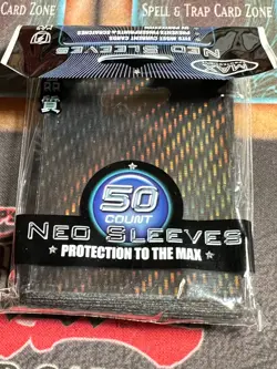 Sealed Pack of 50 Ninja Girl Small Japanese Yugioh Sized Black MAX NEO Sleeves - Image 2
