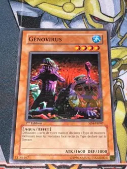 CARTE Yu Gi Oh GENOVIRUS SD4-FR007 1ere edition - Image 1