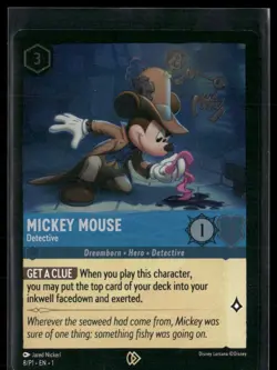 Mickey Mouse Detective 8/P1 - Disney Lorcana TCG Promo Foil - Image 1