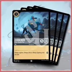 Disney Lorcana TCG: CERBERUS - THREE-HEADED DOG x4 | Common *IN STOCK* - Image 1