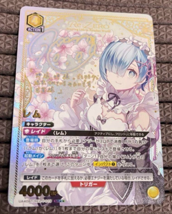 Signed UNION ARENA RE:zero Rem UA40BT/REZ-1-019SR ☆☆ JP NM 6/27 released - Image 1