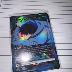 Solo Leveling Union Arena Sung Jinwoo 047 Release Event Participation Foil Card - Image 1