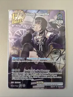 Shiori Novella Hololive OCG Card hBP04-053 Curious Universe English UR - Image 1