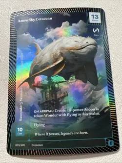 Wonders of the First Existence #75 Azure Sky Cetacean Foil Epic - Image 1