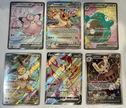 Eevee 173 Sv: Scarlet & Violet Promo Card And Black Star Lot - Image 1