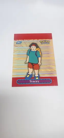 2000 Topps Pokemon Series 3 Pop Up #3 Tracey Chase Card TV Animation - Image 1