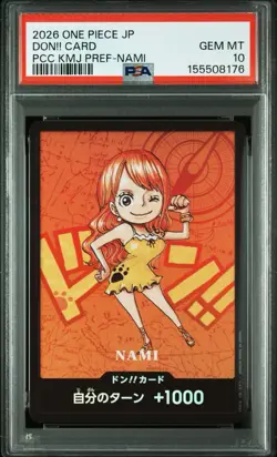 PSA 10 NAMI DON!! Card Promo One Piece Japanese Kumamoto Prefectur JP - Image 1
