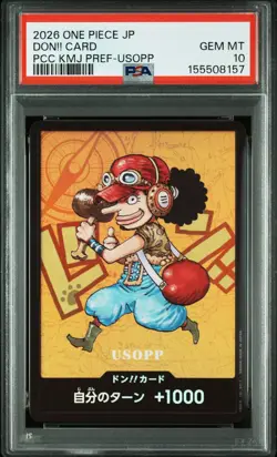 PSA 10 USOPP DON!! Card Promo One Piece Japanese Kumamoto Prefectur JP - Image 1