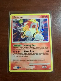 Entei - 4/132 - Shattered Cracked Holo Rare Promo - Pokemon Card - DMG - Image 1