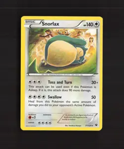 Snorlax 77/124 Fates Collide Rare Pokemon Card LP - Image 1