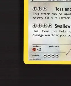 Snorlax 77/124 Fates Collide Rare Pokemon Card LP - Image 5