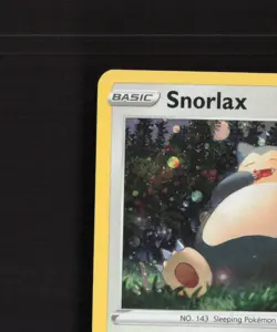 Snorlax 140/202 Sword & Shield Cosmos Holo Rare SWIRL Pokemon Card LP+ - Image 3