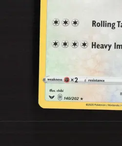 Snorlax 140/202 Sword & Shield Cosmos Holo Rare SWIRL Pokemon Card LP+ - Image 5